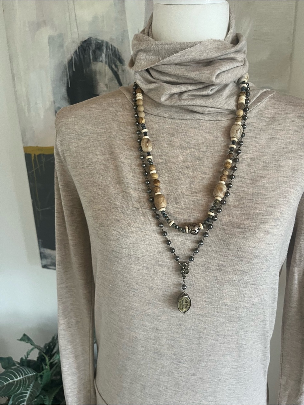Bleusalt The Turtleneck, size 1 small “sand” excellent condition